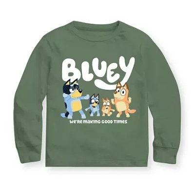 Mad Engine Toddler Boys Crew Neck Long Sleeve Regular Fit Bluey Graphic T-shirt In Multi