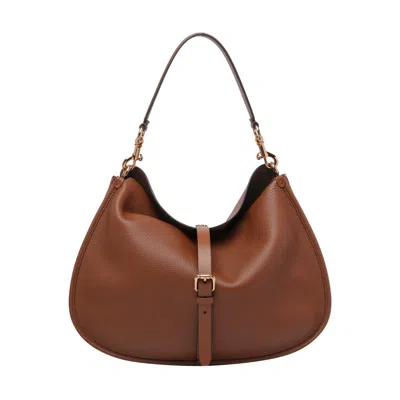 Etro Women Maxi Pony Shoulder Bag In Brown
