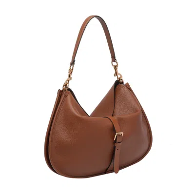 Etro Women Maxi Pony Shoulder Bag In Brown