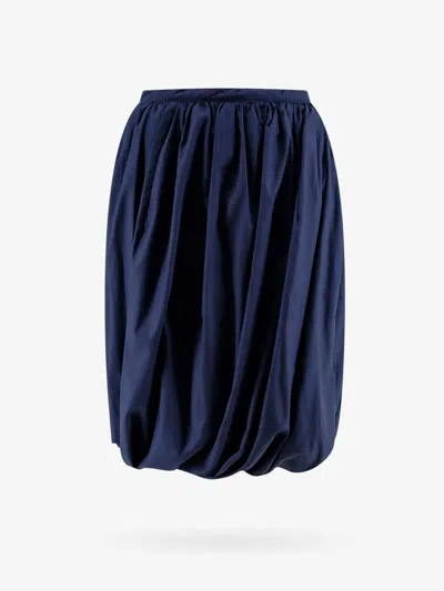 Marni Biologic Cotton Balloon Skirt In Blue