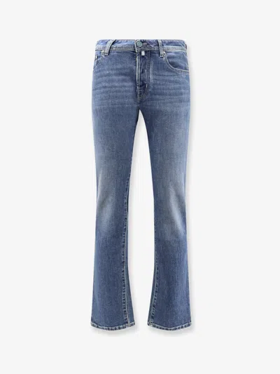 Jacob Cohen Stretch Cotton Blend Jeans In Blue