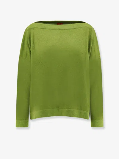 F Cashmere Daisy 1 Cashmere Sweater In Green