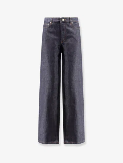 Apc Elisabeth Jeans In Blue