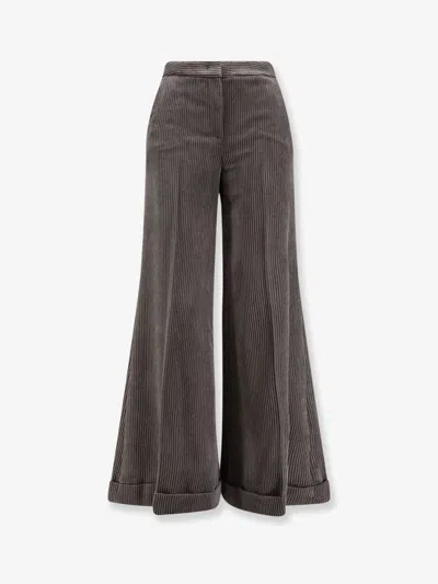 Ago & Filo Corduroy Trousers In Gray