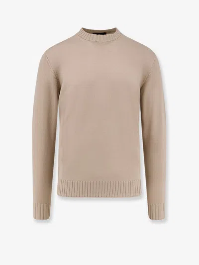 Filippo De Laurentis Wool Sweater In Brown