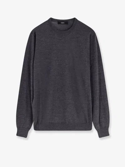 Filippo De Laurentis Superfine Merino Wool, Silk And Cashmere Sweater In Gray