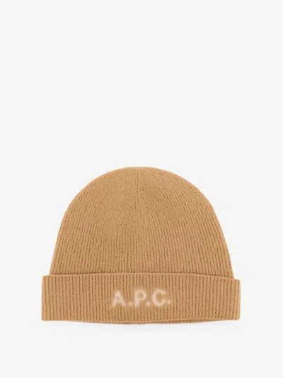 Apc Harry Virgin Wool Hat In Sand
