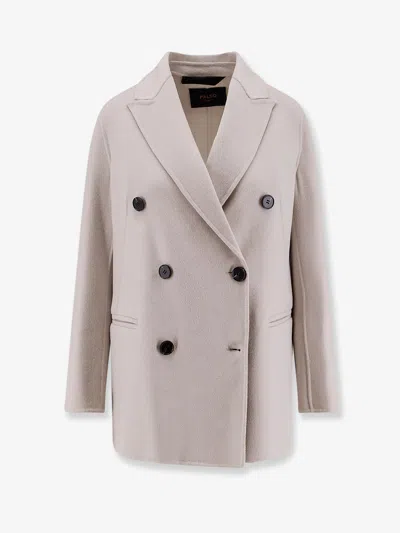 Palto' Ariella Double-breasted Wool Coat In White