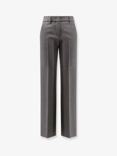 Incotex Stretch Virgin Wool Trousers In Gray