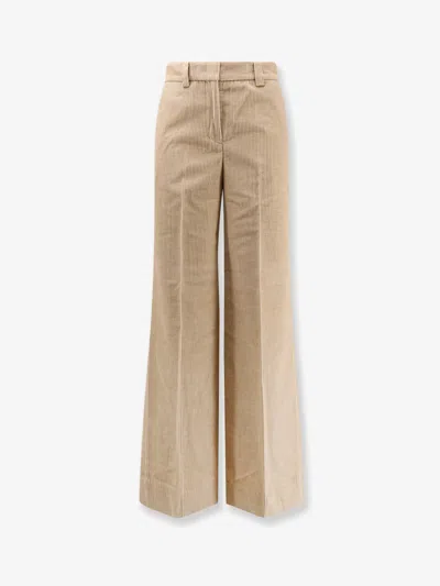 Incotex Corduroy Trousers In Sand