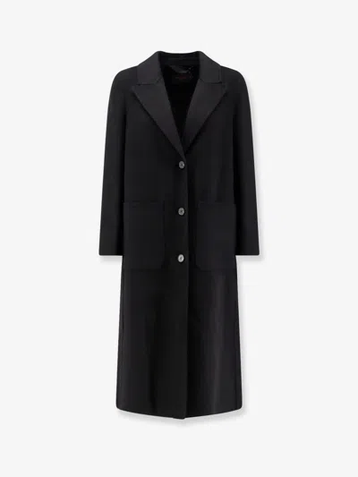 Palto' Elsa Db Wool Coat In Black