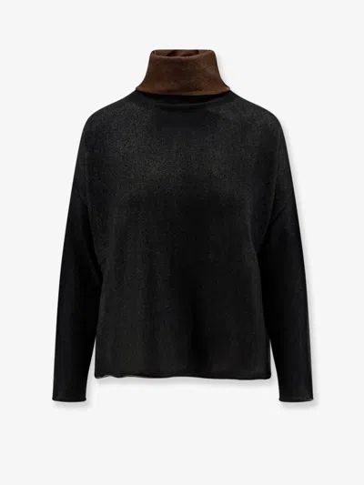 Alessandro Aste Dorianne Merino Wool And Cashmere Turtleneck Sweater In Green