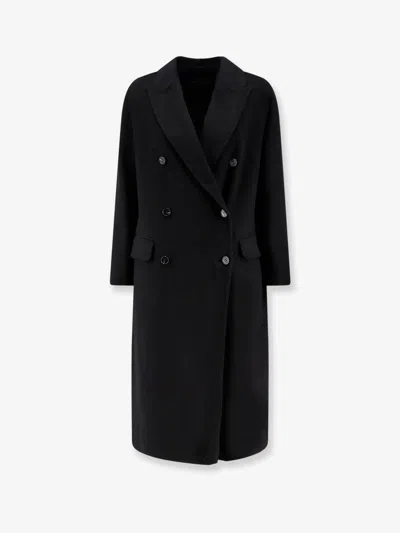 Palto' Arianna Db Wool Coat In Black