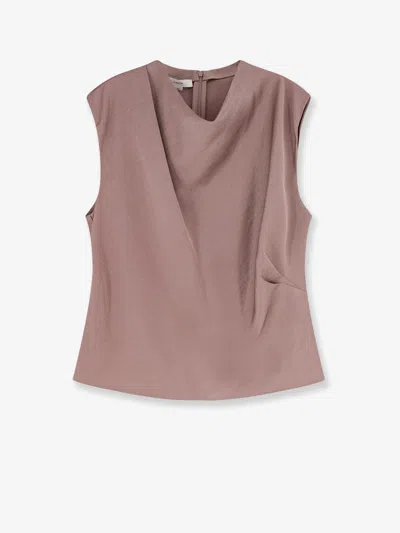 Vince Satin Top In Brown