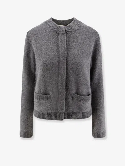 Vince Cashmere Cardigan In Gray