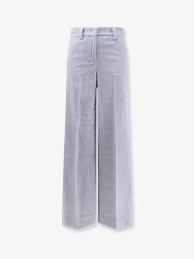 Incotex Corduroy Trousers In Blue