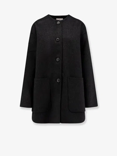 The Dynamis Studio Antwerp Wool Coat In Gray