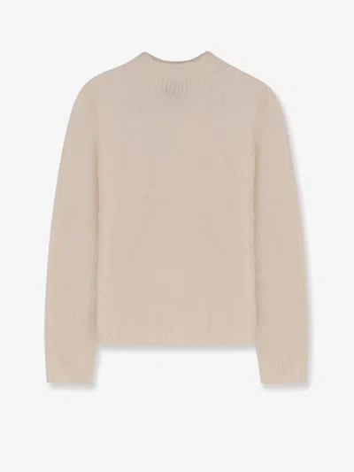 Hugo Boss Fubrina Wool And Cashmere Sweater In White