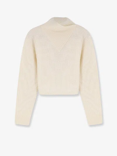 Hugo Boss Fisura Wool And Mohair Sweater In White