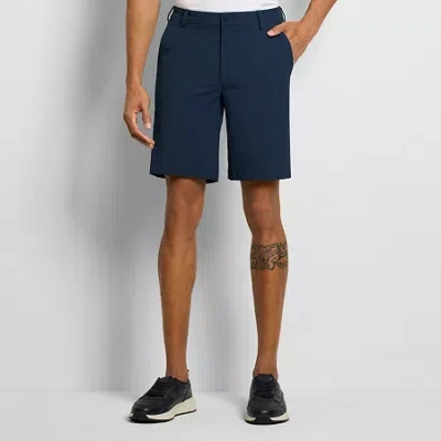 Van Heusen Performance Mens 9 1/2" Mid Rise Moisture Wicking Chino Short In Blue