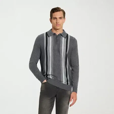 Van Heusen Essential Mens Long Sleeve Pullover Sweater In Gray