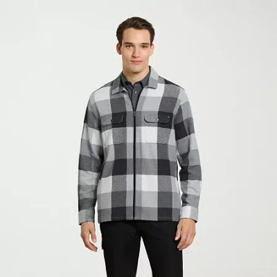 Van Heusen Weekend Mens Shirt Jacket In Gray
