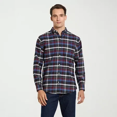 Van Heusen Weekend Mens Long Sleeve Regular Fit Button-down Shirt In Multi