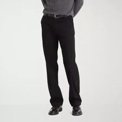 Dockers Easy Khaki With Stretch Mens Comfort Waistband Classic Fit Flat Front Pant In Black