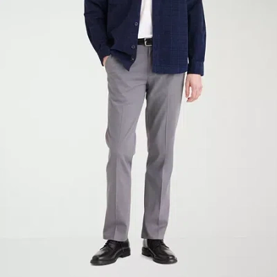 Dockers Easy Khaki With Stretch Mens Straight Fit Flat Front Pant In Gray
