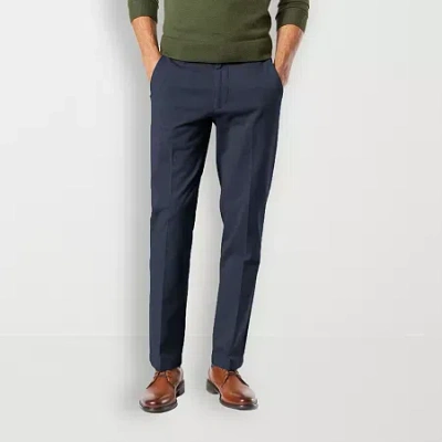Dockers Workday Khaki With Smart 360 Flex Mens Slim Fit Flat Front Pant In Blue