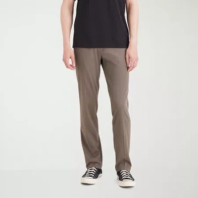 Dockers Easy Khaki With Stretch Mens Straight Fit Flat Front Pant In Brown
