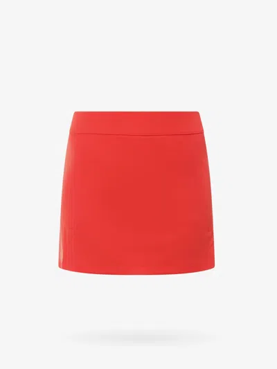J. Lindeberg Technical Jersey Skirt In Red