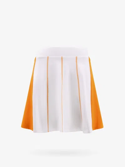 J. Lindeberg Flared Technical Fabric Skirt In White