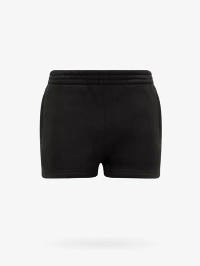 Alexander Wang T Essential Terry Shorts With Logo In Black