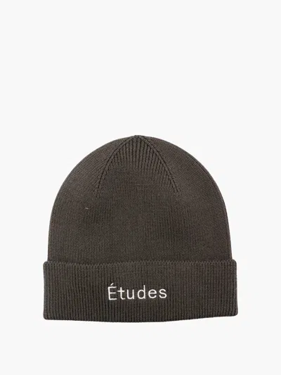 Etudes Studio Logo-embroidered Wool Beanie In Green