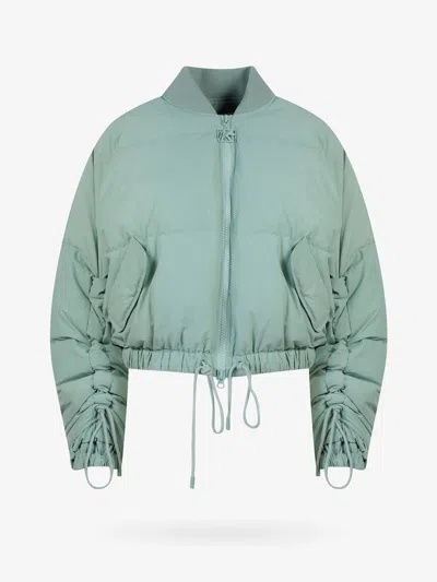 K Krizia Padded And Quilted Cropped Jacket In Green