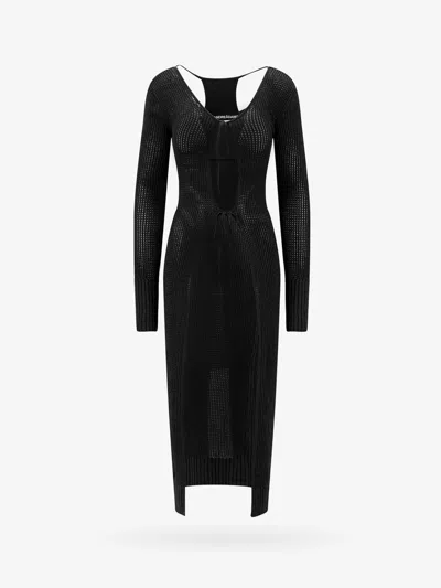 Andrea Adamo Viscose Cardigan In Black