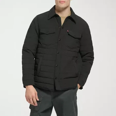 Levi 's Mens Midweight Shirt Jacket In Black