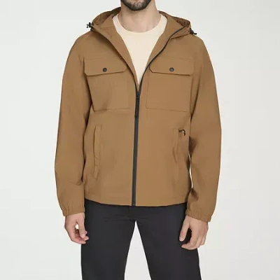 Levi 's Mens Hooded Water Resistant Midweight Raincoat In Brown