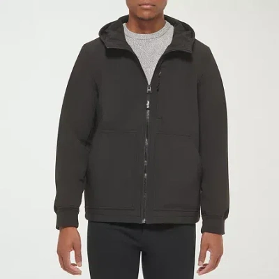 Levi 's Mens Hooded Water Resistant Midweight Softshell Jacket In Black