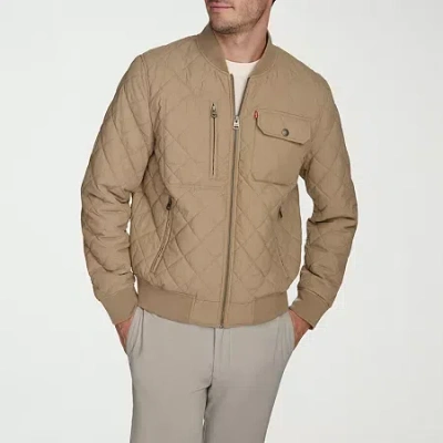 Levi 's Mens Water Resistant Midweight Bomber Jacket In Sand