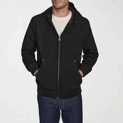 Levi 's Mens Hooded Lightweight Bomber Jacket In Black