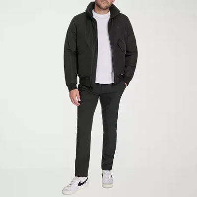 Dockers Mens Water Resistant Midweight Bomber Jacket In Black