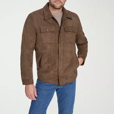 Dockers Mens Midweight Shirt Jacket In Brown