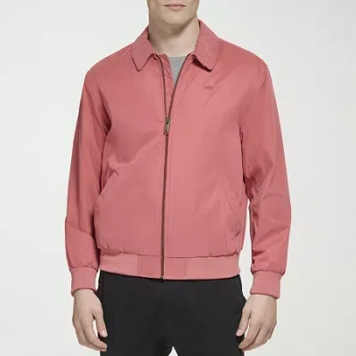Dockers Mens Midweight Bomber Jacket In Pink