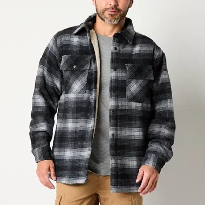 Victory Mens Lightweight Shirt Jacket In Gray