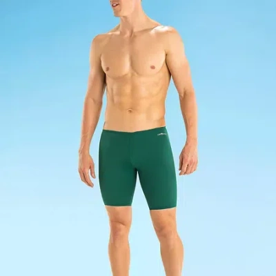 Dolfin Mens Lined Quick Dry Swim Shorts In Green