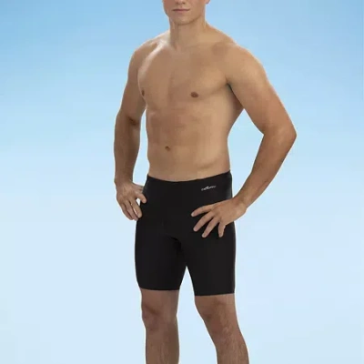 Dolfin Mens Lined Quick Dry Swim Shorts In Black