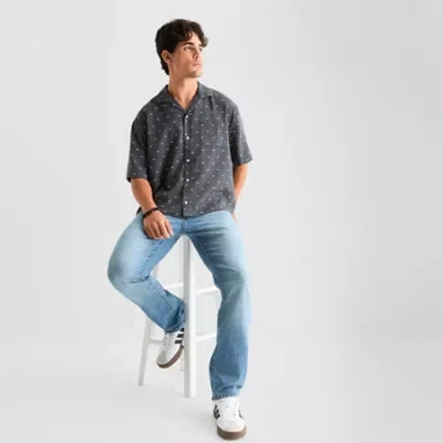 Arizona 360 Advance Flex Denim Mens Straight Leg Bootcut Jean In Blue