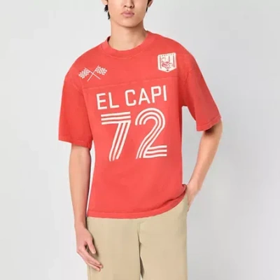 Arizona Mens Short Sleeve Graphic T-shirt In Red